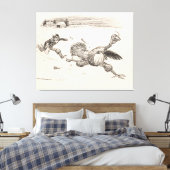 Bauer Chasing Turkey - William Walker Leinwanddruck (Insitu (Schlafzimmer))