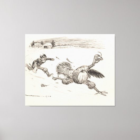 Bauer Chasing Turkey - William Walker Leinwanddruck (Vorderseite)