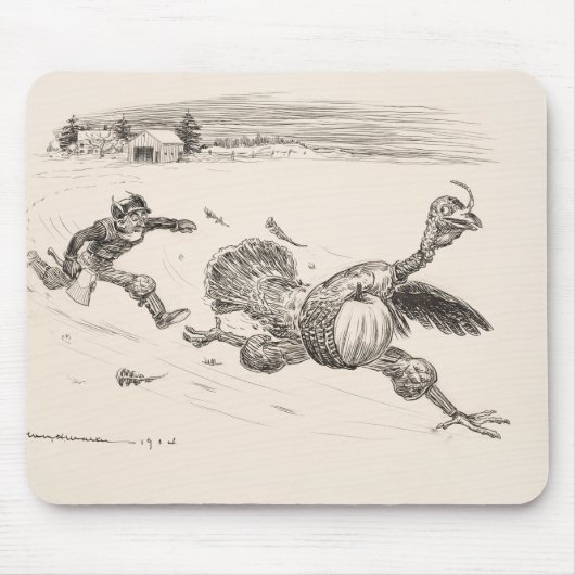 Bauer Chasing Turkey - William Walker Mousepad (Vorne)