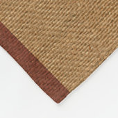 Bauer Cow Burlap Style Fleecedecke (Ecke)