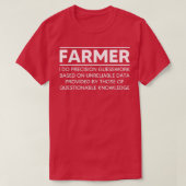 Bauer Definition Funny Farm Geschenk Funny Bauer  T-Shirt (Design vorne)