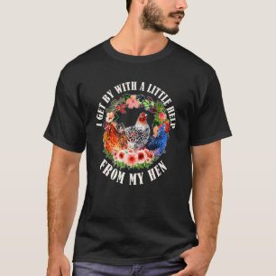 Bauer, den ich mit ein wenig Hilfe von meinen Hühn T-Shirt