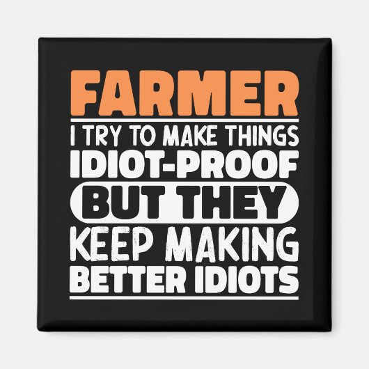 Bauer, den ich versuche, die Dinge zu machen, die Magnet (Vorne)