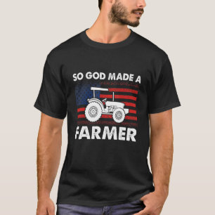Bauer der amerikanischen Flagge Christlich Christl T-Shirt