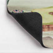 Bauer, der auf den Paddygebieten arbeitet Mousepad (Ecke)