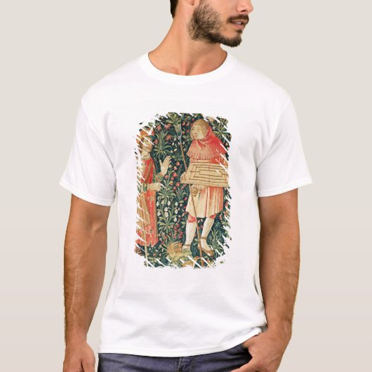 Bauer, der ein Brett jeu de Marelle trägt T-Shirt (Vorderseite)