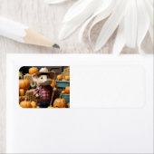 Bauer der Herbstmouse mit Pumpkins-Label (Insitu)