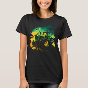 Bauer der Landwirtschaft, die dicke Trekkingschlep T-Shirt