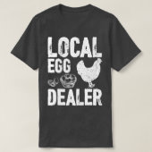 Bauer der örtlichen Eierhändler Lover Chicken Farm T-Shirt (Design vorne)