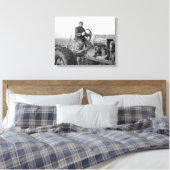 Bauer, der Tractor, 1937 fährt Leinwanddruck (Insitu (Schlafzimmer))