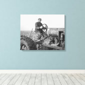 Bauer, der Tractor, 1937 fährt Leinwanddruck (Insitu (Holzboden))