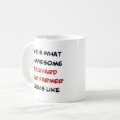 Bauer der Ziege im Hinterhof, phantastisch Kaffeetasse (Vorderseite Links)
