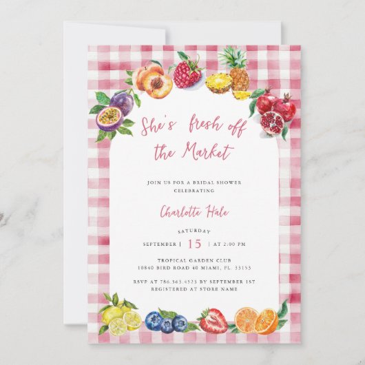 Bauer des Brautparty Einladung (Vorderseite)