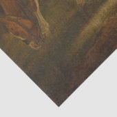 Bauer, die auf einem Feld mit Pferden und Pflug st Seidenpapier (Ausschnitt)