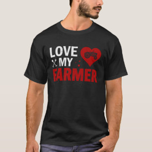 Bauer Ehefrau Country Life Ladys Husband Farm T-Shirt
