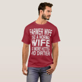 Bauer Ehefrau Shirt für Frauen - Vintage Landwirts (Vorne ganz)