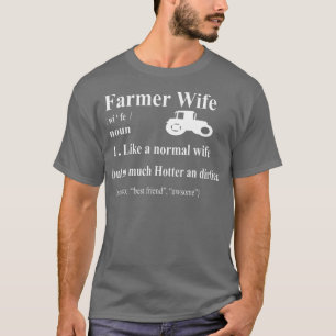 Bauer Ehefrau Shirt für Frauen - Vintage Landwirts