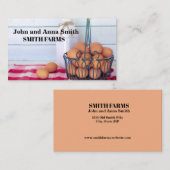 Bauer-Eier und Milchkarte Visitenkarte (Vorne/Hinten)