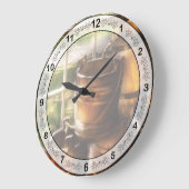 Bauer - Ein Haufen Pails Große Wanduhr (Winkel)