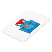 Bauer Einfache Niedliche Farm Magnet (Linke Seite)