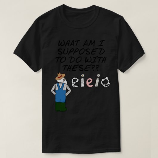 Bauer EIO Landwirtschaft Sarcasm Funny T-Shirt (Design vorne)