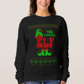 Bauer Elf Familie Match Ugly Sweater Weihnachten Sweatshirt (Vorderseite)