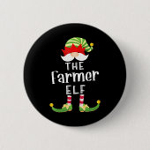 Bauer Elf Gruppe Weihnachten Funny Pajama Party Button (Vorderseite)