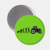 Bauer Evolution der Landwirtschafts-Traktorfahrer Magnet (Vorderseite/Rückseite)