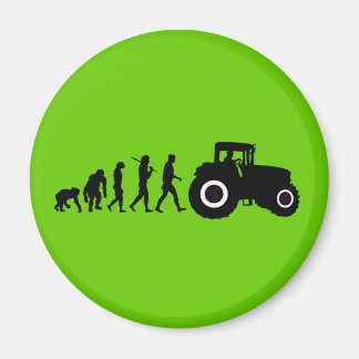 Bauer Evolution der Landwirtschafts-Traktorfahrer Magnet
