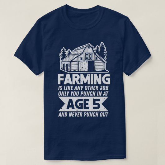 Bauer Farm Sie im Alter von 5 Jahren und nie pinke T-Shirt (Design vorne)
