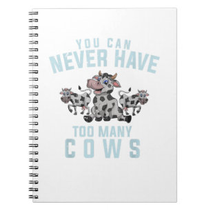 Bauer Farm Tiere Funny Cow Lover Niedliche Kuh. Pe Notizblock