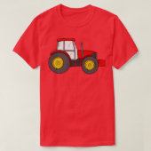 Bauer Farm Tractor Funny Women Rider T-Shirt (Design vorne)