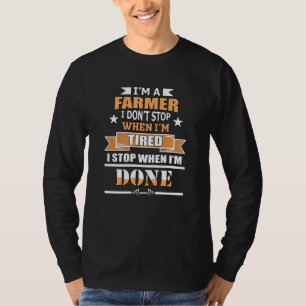 Bauer Farm Traktor Landwirtschaft Geschenkidee T-Shirt