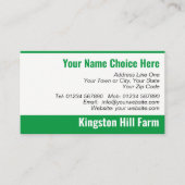 Bauer Farm Visitenkarte (Vorderseite)