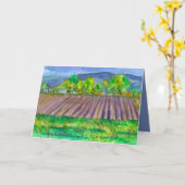 Bauer Fields Bauernhaus Happy Birthday Karte (Gelbe Blume)