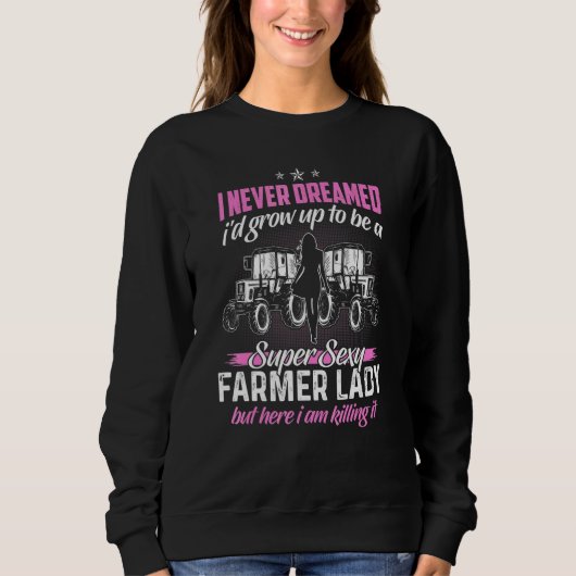 Bauer Frauen Ehefrau eines Bauern Rancher _3 Sweatshirt (Vorderseite)