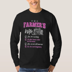Bauer Frauen Ehefrau eines Bauern Rancher _4 T-Shirt