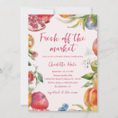 Bauer Fresh off Market Brautparty Einladung (Vorderseite)