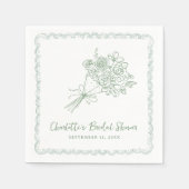 Bauer Fresh off Market Brautparty Serviette (Vorderseite)