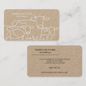 Bauer für den mobilen Butter White & Kraft Visitenkarte (Vorne/Hinten)