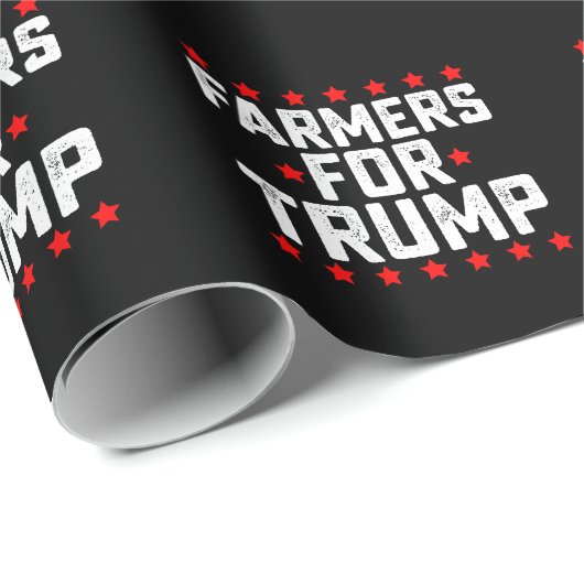 Bauer für die Präsidentschaftswahl von Trump Vinta Geschenkpapier (Rolleneckpunkt)