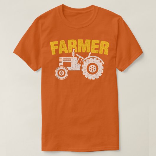 Bauer für einen geschädigten landwirtschaftlichen  T-Shirt (Design vorne)