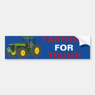 Bauer für Präsident Trump Autoaufkleber