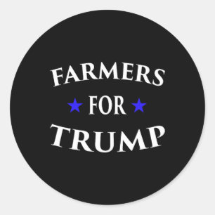 Bauer für Trump Farm Ranch Tractor Heartland Cou Runder Aufkleber
