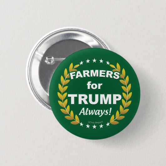 Bauer für Trump! Immer! Button (Vorne & Hinten)