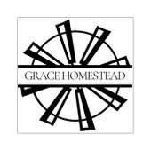 Bauer für Windmühle Gummistempel (Prägung)