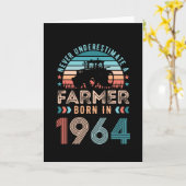 Bauer geboren 1964 60. Geburtstag Landwirtschaftsp Karte (Gelbe Blume)