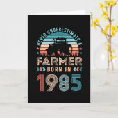 Bauer geboren 1985 40. Geburtstag Landwirtschaftsp Karte (Gelbe Blume)