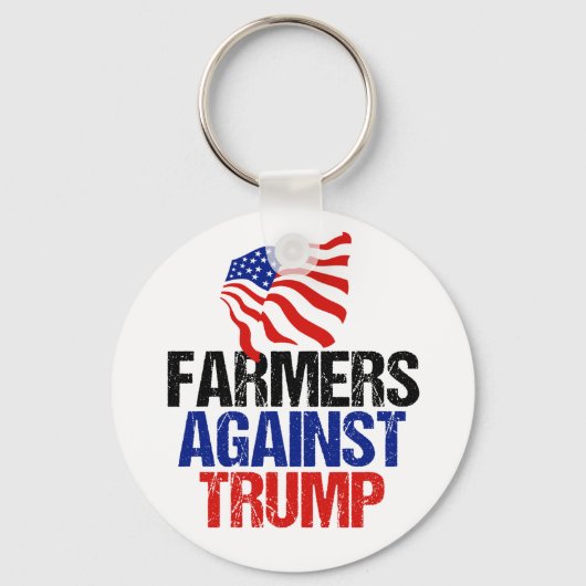 Bauer gegen die Wahl Trump 2024 Schlüsselanhänger (Vorderseite)