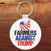 Bauer gegen die Wahl Trump 2024 Schlüsselanhänger (Vorderseite)